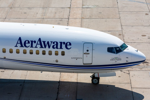 AerSale Commences AerAware™ EFVS Flight Testing Featuring Universal Avionics ClearVision™ Components on a Specially Modified Commercial Boeing 737-800 Prototype Aircraft  (Photo: Business Wire)