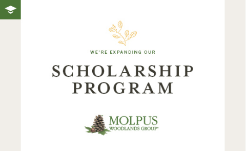 original Molpus Woodlands Group Expands Scholarship Program (Graphic: Business Wire)