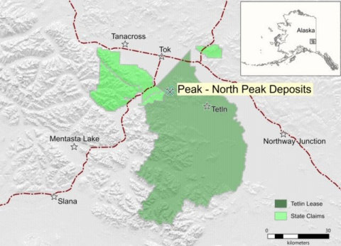 Map of the Peak Gold project. (Graphic: Business Wire)