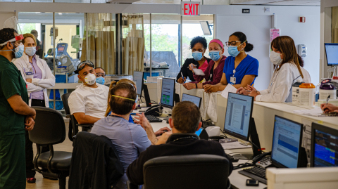 Northwell Health frontline staff will have advance warning of the next COVID-19 surge thanks to its new predictive dashboard. (Credit: Northwell Health)