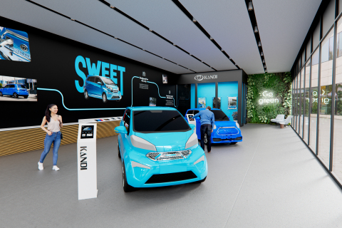 Kandi America unveils innovative micro hub dealership concept. (Photo: Business Wire)