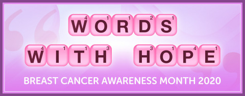 Words With Friends and the American Cancer Society Partner for Breast Cancer Awareness Month with Social Initiative, #WordsWithHope (Photo: Business Wire)
