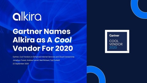 Gartner names Alkira a Cool Vendor for 2020 in Cool Vendors in Enhanced Internet Services and Cloud Connectivity report. (Graphic: Business Wire)