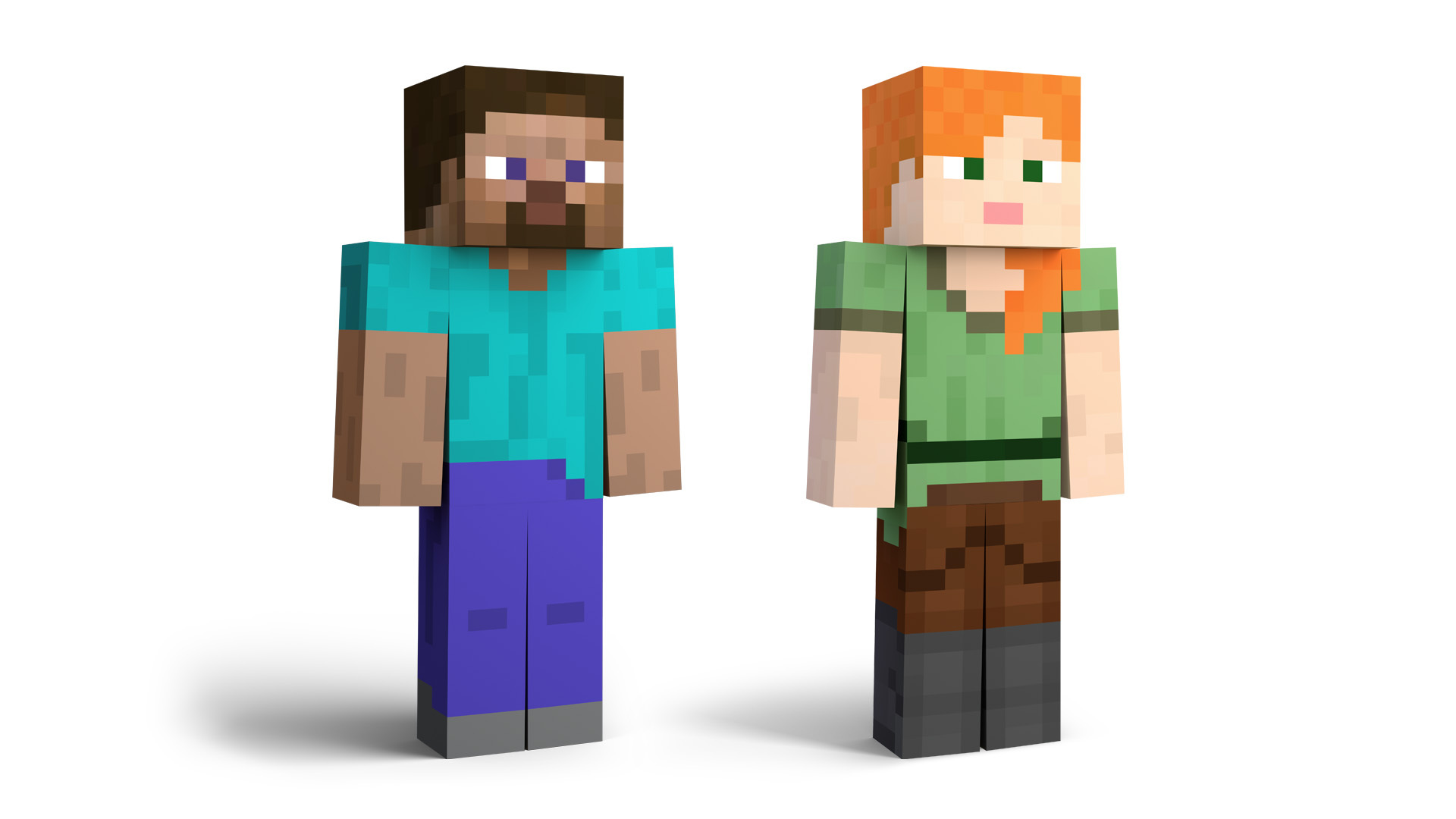 Steve and alex in on sale minecraft