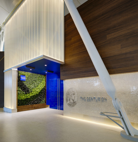 Entryway to the Centurion Lounge at John F. Kennedy Airport (Photo: Business Wire)
