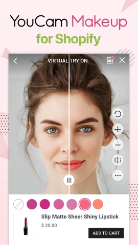 original Perfect Corp. launches new “YouCam Makeup” App for Shopify (Photo: Business Wire)