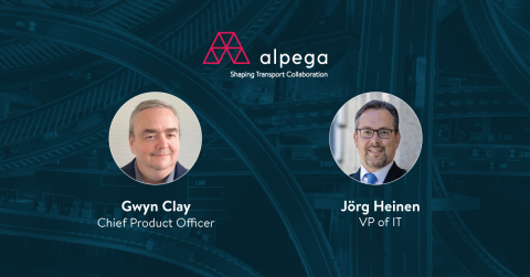 Die Alpega Gruppe begrüßt seine neuen Führungskräfte Gwyn Clay als Chief Product Officer und Jörg Heinen als VP of IT (Photo: Alepga Group)