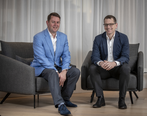 Left to Right: Nick Mulcahy, CEO Zag, and Ben Morgan, Managing Director Accenture New Zealand. (Photo: Business Wire)