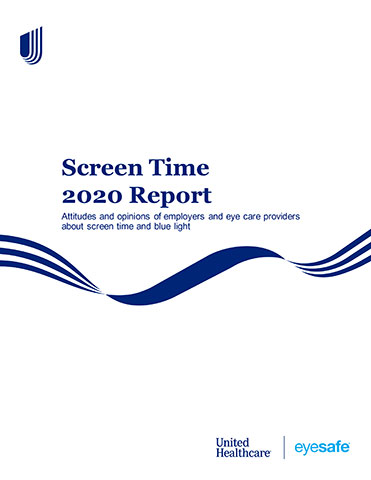 The “Screen Time 2020 Report” from UnitedHealthcare and Eyesafe helps uncover the attitudes and opinions of employers and eye care providers about screen time and blue light, an especially important topic given the COVID-19 pandemic.