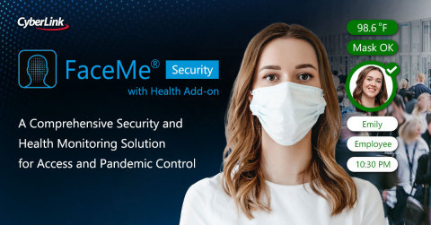 original CyberLink Adds Mask Detection and Temperature Measurement to its FaceMe® Security Solution (Photo: Business Wire)
