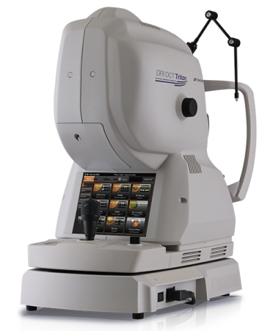 Triton SS-OCT allows visualization into the deepest layers of the eye and optimizes efficiency with instant dual capture of widefield OCT and fundus photography. (Photo: Business Wire)