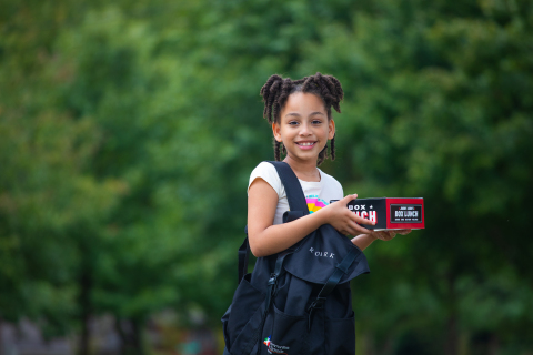 The Back to School Supply Giveaway was organized by Communities In Schools® of Atlanta and sponsored by Roark Capital. (Photo: Business Wire)