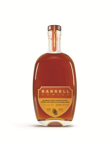 Barrell Craft Spirits®, the award-winning independent blender and bottler of unique aged, cask-strength sourced whiskey and rum, is delighted to introduce Barrell Armida, a blend of three straight bourbon whiskeys finished separately in Pear Brandy, Jamaican Rum, and Sicilian Amaro Casks. (Photo: Business Wire)