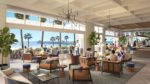 A rendering of the new oceanside lounge bar at The Seabird Resort (Photo: Business Wire)