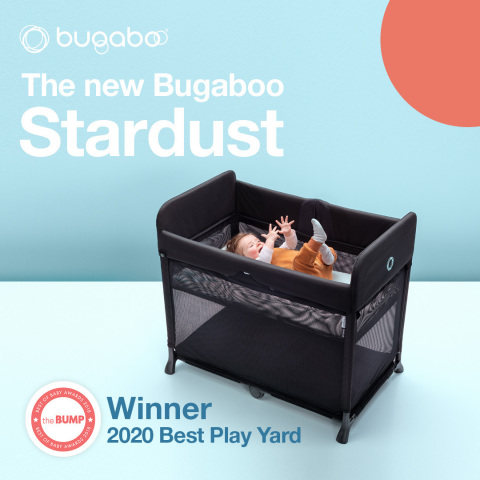 The Bump selects the Bugaboo Stardust as Best Play Yard in its 2020 Best of Baby Awards. "Unlike other play yards, you can pop up the Stardust in one second flat—no work-out level assembly here. A plush mattress folds into the play yard, which is a truly standout design element." (Photo: Business Wire)