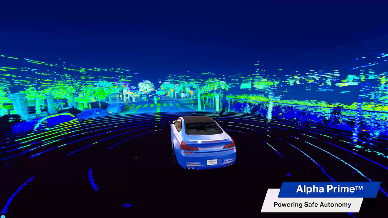 Velodyne Lidar’s Alpha Prime™ sensor was designed to power safe mobility. It is a next generation lidar sensor that utilizes Velodyne’s 360-degree surround-view perception technology to support autonomous mobility.