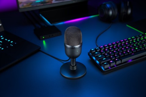 At RazerCon 2020, CEO and Co-Founder Min-Liang Tan announces Razer's smallest USB powered mic yet, the Razer Seiren Mini, perfect for the most compact desktops. (Photo: Business Wire)