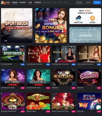 CHAIN ENTERTAINMENT LIMITEDが ACE Entertainmentと共同開発した新しい暗号貨幤基盤カジノサービスCHAIN CASINOを全世界で正式リリースした。CHAIN CASINOはCuracaoの規制に合わせて公式許可された企業である。利用者の公正なゲームプレイを保障するために、乱数発生器を使用してオンラインゲーム産業の試験認証をリードする企業であるiTech Labsの認証を受けた。live blackjack、live baccarat、live rouletteなど美しいディーラーが登場する様々なライブテーブルゲームを提供する。 （画像：ビジネスワイヤ）