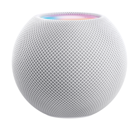 HomePod mini, the newest addition to the HomePod family, stands at 3.3 inches tall and offers impressive sound, the intelligence of Siri, and smart home capabilities. (Photo: Business Wire)