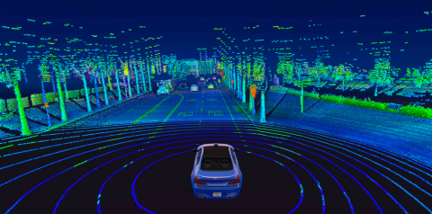 thumbnail Velodyne Lidar’s Alpha Prime™ sensor provides real-time 3D vision that allows autonomous vehicles to see their surroundings. (Photo: Velodyne Lidar, Inc.)