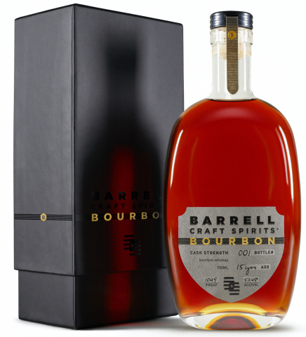 Barrell Craft Spirits has unveiled its most recent Bourbon release from the Barrell Craft Spirits Line, a special blend of straight bourbon whiskeys matured for a minimum of 15 years. This ultra-premium limited release was crafted and bottled in Kentucky at peak maturity (104.9 proof, 52.45% ABV) and retails for $250.00 (Photo: Business Wire)