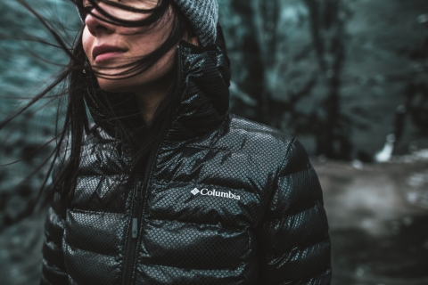 Columbia's new Omni-Heat Black Dot technology features thousands of multilayered black dots on the jacket's exterior that capture solar heat and trap warmth. (Photo: Business Wire)