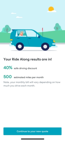 Drivers can understand if their driving can result in a lower car insurance rate before they sign up with Ride Along from Metromile. (Business Wire: Graphic)