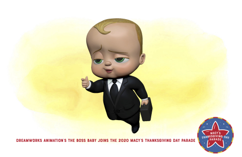DreamWorks Animation's The Boss Baby joins the 2020 Macy's Thanksgiving Day Parade (Photo: Business Wire)