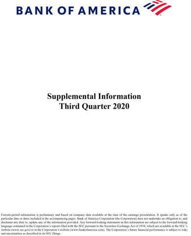 thumbnail Q3 2020 Bank of America Supplemental Information