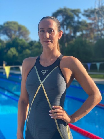 original World Champion swimmer Georgia Davies joins Phelps Brand as an official brand ambassador. (Photo: Business Wire)