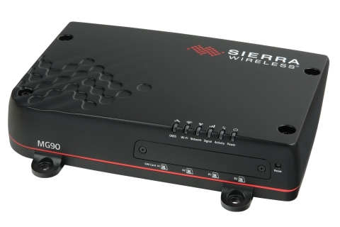 Sierra Wireless AirLink MG90 5G, the industry’s first multi-network 5G vehicle networking solution that provides secure, always-on mobile connectivity for mission-critical first responder, field service and transit applications (Photo: Business Wire)