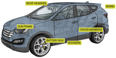 original The AEC Automotive Solutions website helps automotive engineers better understand aluminum extrusions for lightweighting applications. (Graphic: Business Wire)