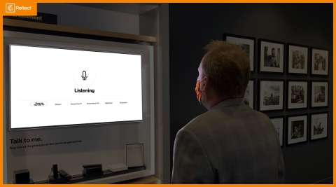 Reflect Systems and BrightSign partnered with Verizon to build the first voice-directed, branded digital signage experience to ever be deployed at scale. (Photo: Business Wire)