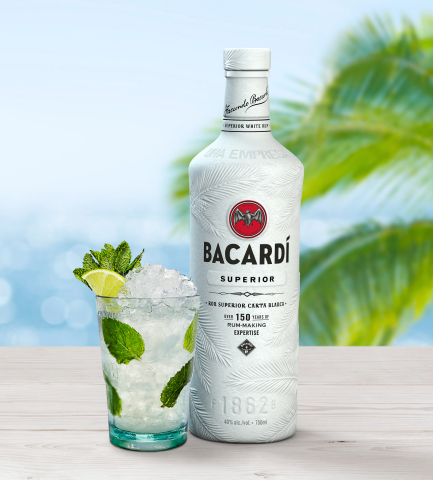 Bacardi First in Fight Against Plastic Pollution With 100% Biodegradable Spirits Bottle (Photo: Business Wire)