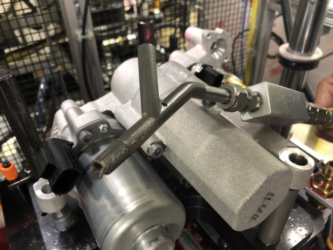 Eaton’s Vehicle Group reduced cost and development time using its 3D metal printing capabilities to produce this oil fill nozzle. (Photo: Business Wire)