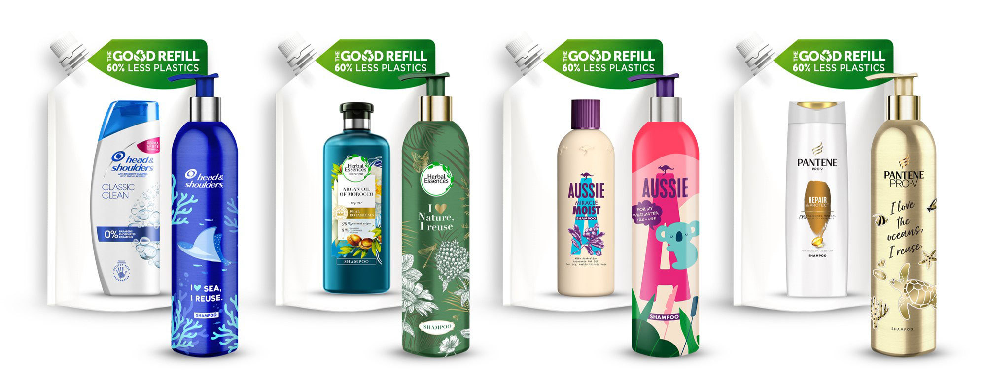 P&G Beauty Announces the Launch of Its First Ever Reusable and Refillable Aluminium Bottle System at Scale, with its Brands Head & Shoulders, Pantene, Essences and Aussie in Europe | Business