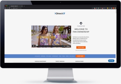 FanVestor on Direct CF (Photo: Business Wire)