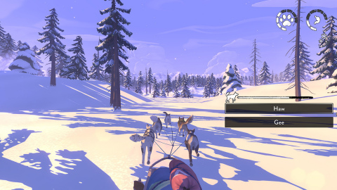 Survive the Alaskan tundra in the story-driven, rogue-lite survival adventure game, The Red Lantern, as you find your way home with your team of five sled dogs. (Graphic: Business Wire)