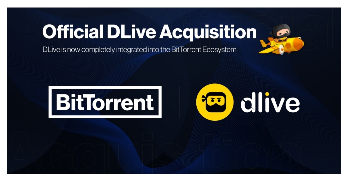 Bittorrent Announces Dlive Acquisition And New Bittorrent X Ecosystem Business Wire