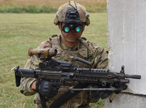 Enhanced Night Vision Goggle – Binocular (ENVG-B). Use of U.S. DoD visual information does not imply or constitute DoD endorsement. (Photo: Business Wire)