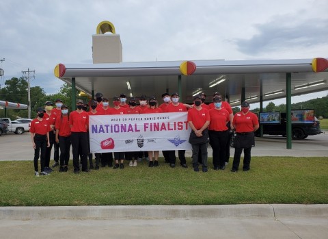 SONIC® Drive-In honored the team from 501 North Main Street in Gore, Okla. with gold medals and the championship title in the 2020 DR PEPPER SONIC GAMES (Photo: Business Wire)