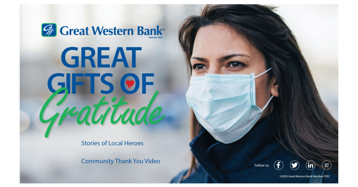 Great Western Bank Recognizes Local Heroes Through Great Gifts of