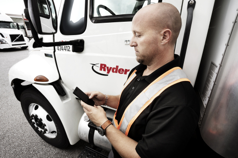 RyderGyde, Ryder’s digital fleet management tool, is optimizing communication, minimizing human interaction, and ultimately promoting a health-focused experience for drivers and Ryder employees. (Photo: Business Wire)