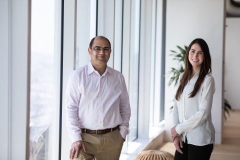 NTTVC Founding Partner Vab Goel and Partner Fay Hazaveh Costa (Photo: Business Wire)