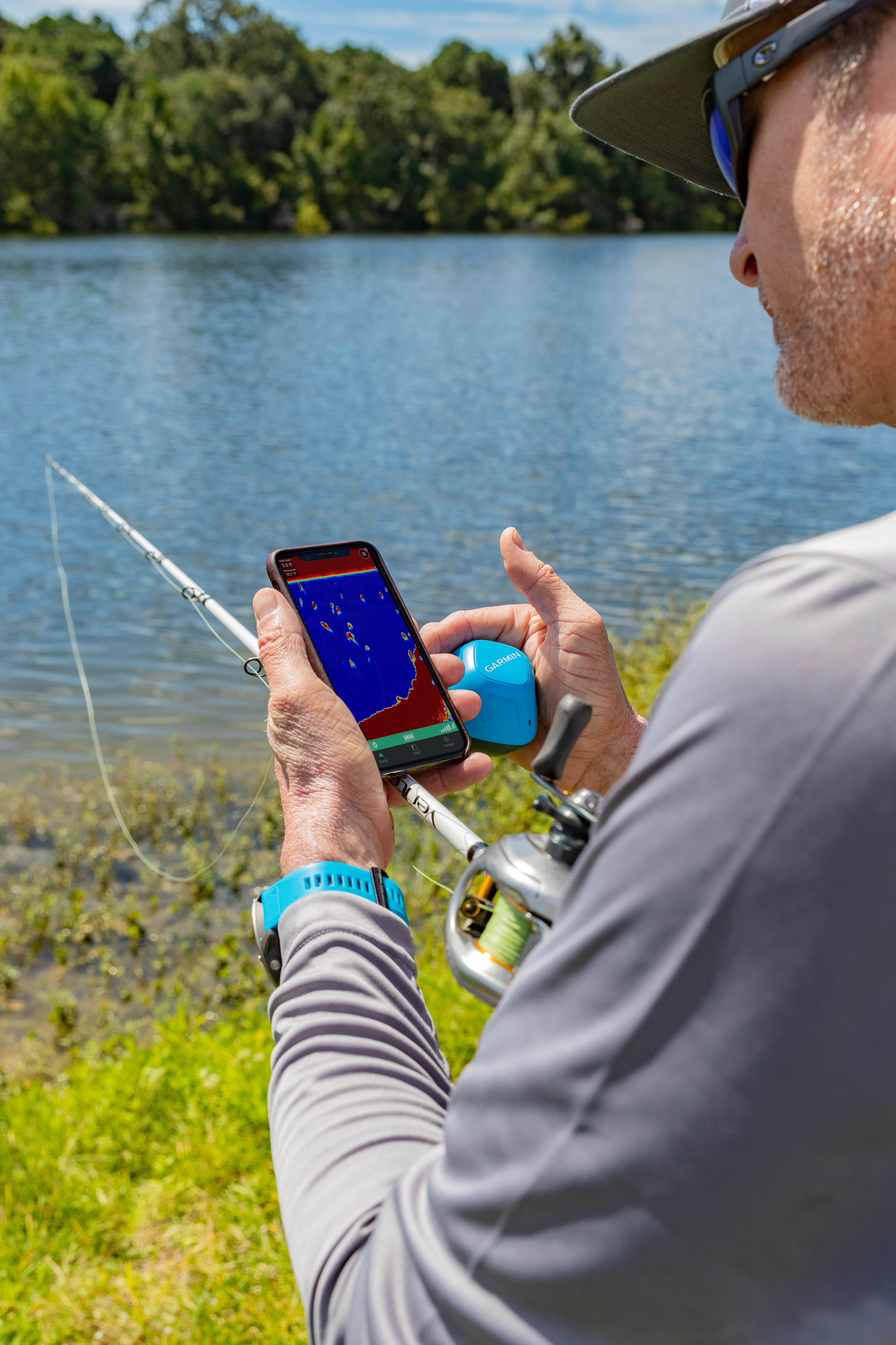 Turn your phone into a fishfinder with Garmin's new STRIKER Cast