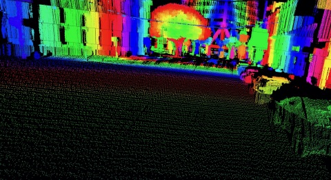 LiDAR point cloud output combining HD resolution and long-distance range. (Photo: Business Wire)
