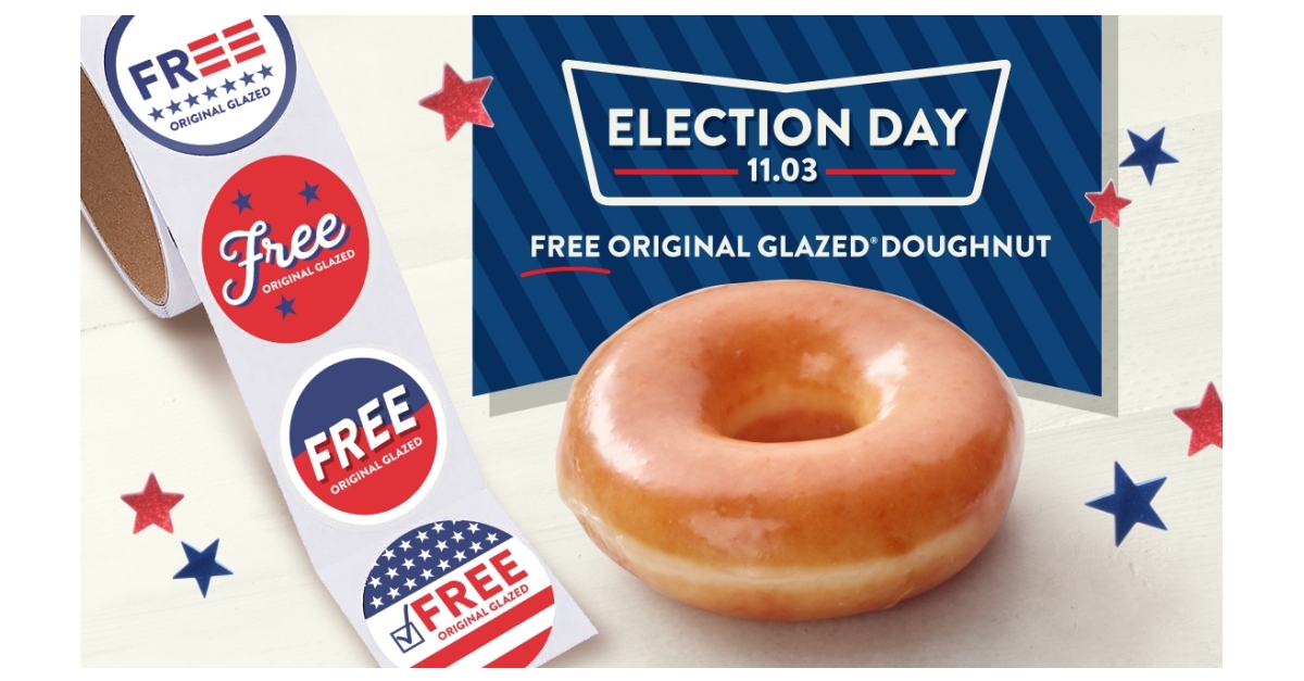 KRISPY KREME® Sweetens Election Day With A FREE Original Glazed ...