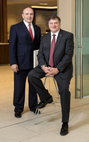 original The Boards of Directors of Trustmark Corporation and Trustmark National Bank announced that effective January 1, 2021, Gerard R. Host (right) will become Executive Chairman of Trustmark and Duane A. Dewey (left) will succeed Host as President and CEO of Trustmark Corporation and Trustmark National Bank. (Photo: Business Wire)
