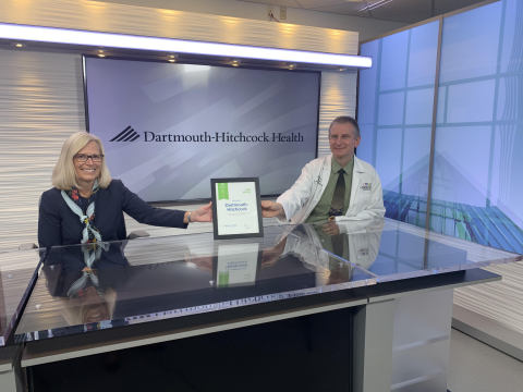 The Patient Safety Movement Foundation presented the award virtually to Dartmouth-Hitchcock’s (from left to right): Associate Chief Quality Officer, Quality Assurance & Safety, Lori B. Key, MBA, RN, and Chief Quality & Value Officer, George T. Blike, MD, MHCDS (Photo: Business Wire)