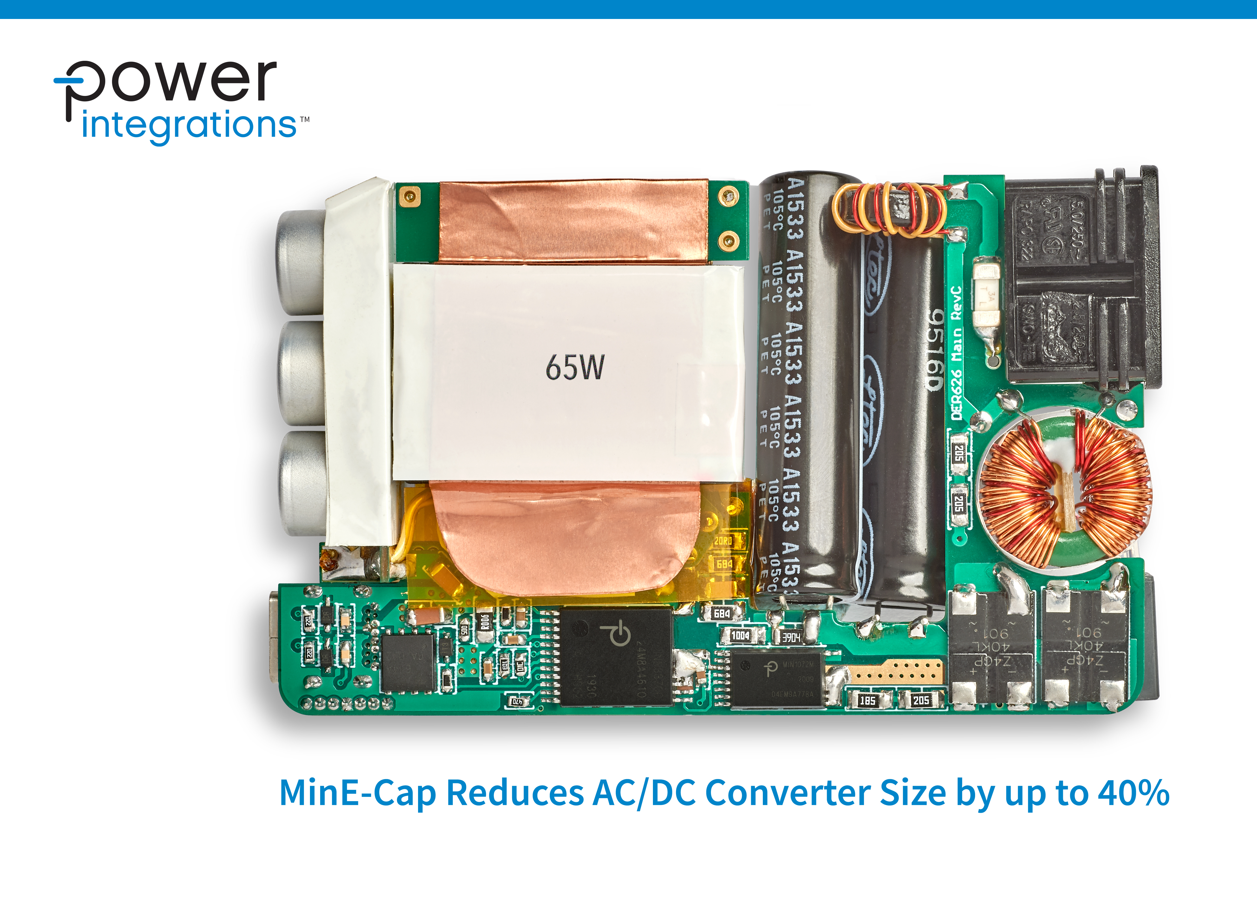 Power Integrations 的新型mine Cap Ic 將ac Dc 轉換器體積縮減高達40 Business Wire